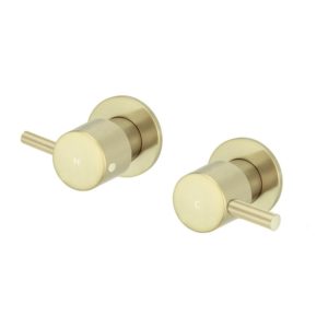 Meir Round Wall Taps Assembly Tiger Bronze Gold