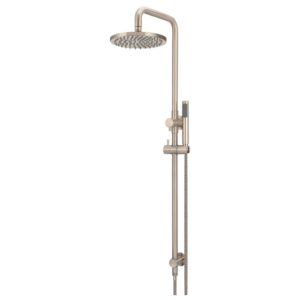 Meir Round Combination Shower Rail with 200mm Head Champagne