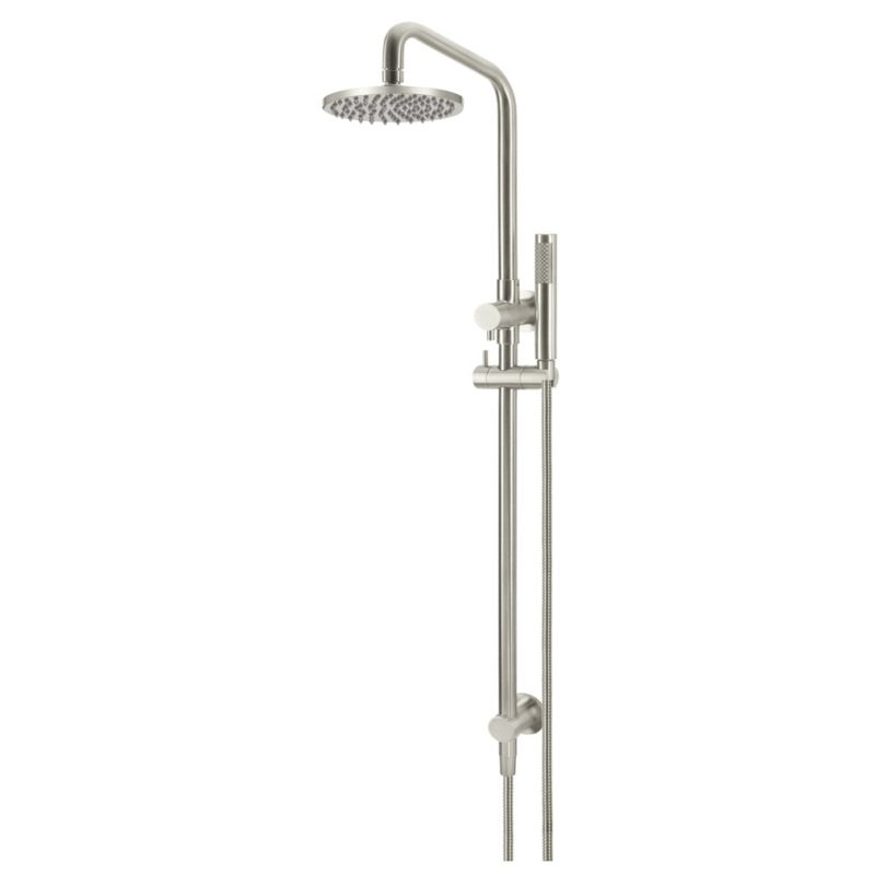 Meir Round Combination Shower Rail PVD Brushed Nickel