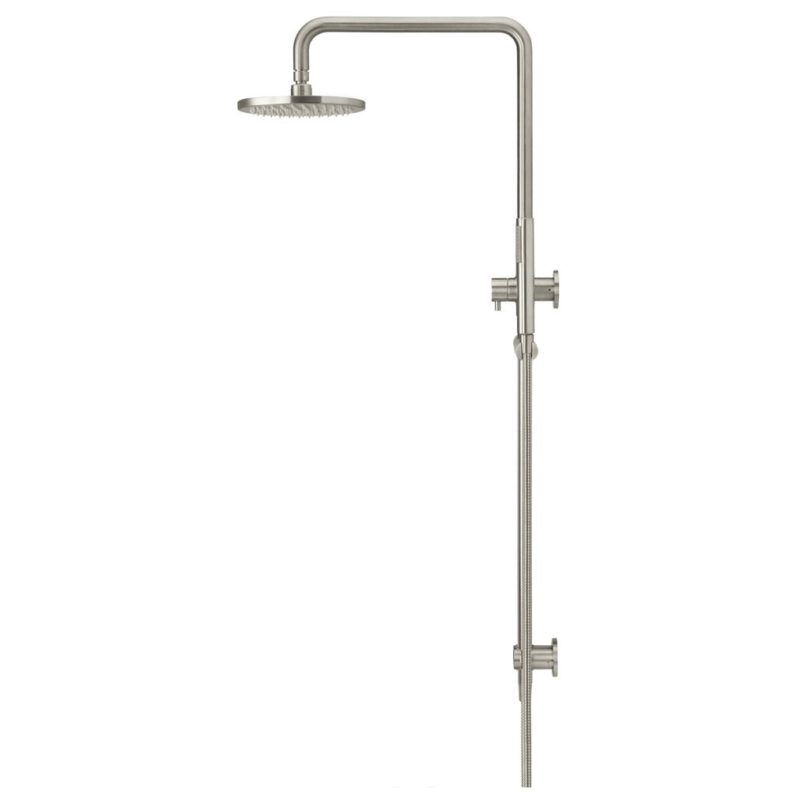 Meir Round Combination Shower Rail PVD Brushed Nickel