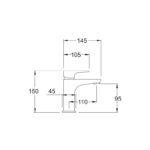Methven Amio Mono Basin Mixer Tap Matte Black