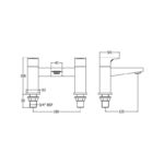 Methven Amio Bath Filler Tap Matte Black