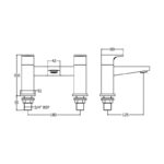 Methven Amio Deck Mounted Bath Filler
