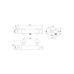 Methven Cool To Touch Lever Control Round Bar Shower Valve