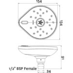Methven Kaha Wall Shower Rose