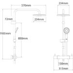 Methven Kiri MK2 Cool To Touch Bar Shower with Diverter