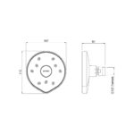 Methven Kiri MK2 Satinjet Low Flow Wall Shower Rose