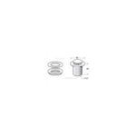 Methven Press Top Basin Waste Black