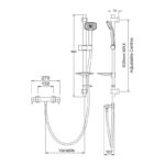 Methven Waipori Cool To Touch Bar Shower Set