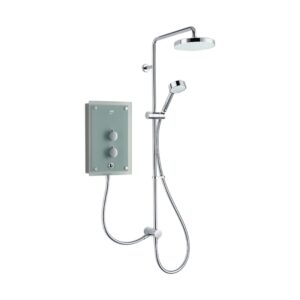 Mira Azora Dual Outlet 9.8kW Electric Shower Frosted Glass