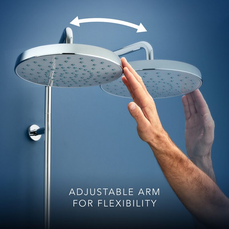 Mira Sport Manual Dual Outlet 9.8kW Electric Shower White/Chrome