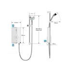 Mira Sport Max Single Outlet 10.8kW Electric Shower White/Chrome