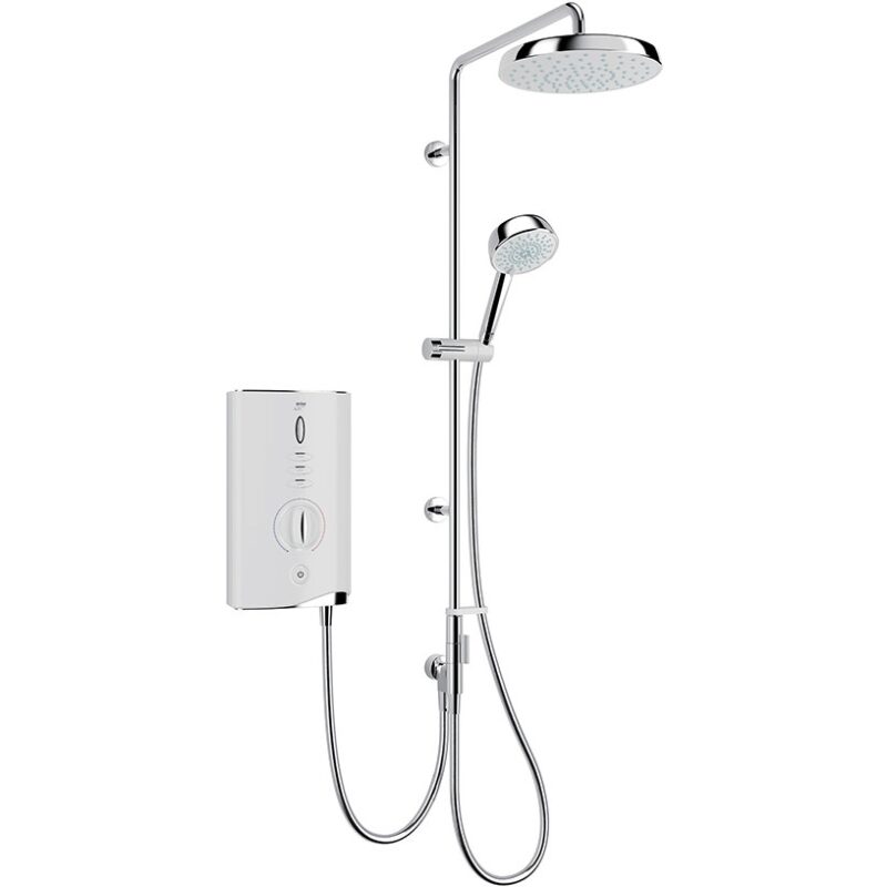 Mira Sport Max Dual Outlet 10.8kW Electric Shower White/Chrome