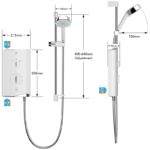 Mira Sport Single Outlet 9.0kW Thermostatic Electric Shower White/Chrome