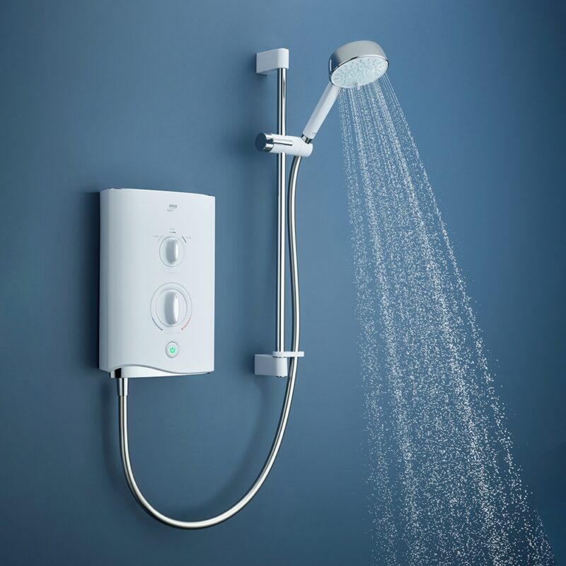 Mira Sport Multi-Fit 9.8kW Electric Shower White/Chrome