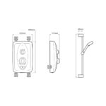 Mira Jump Multi-Fit 8.5kW Electric Shower White