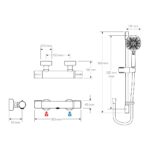 Mira Relate Exposed Mixer Shower Matt Black