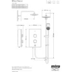 Mira Decor Dual 10.8kW Electric Shower Black Onyx