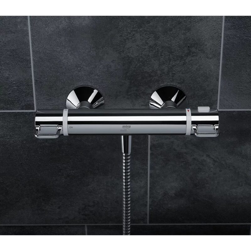 Mira Assist Exposed Bar Shower Mixer Valve Chrome