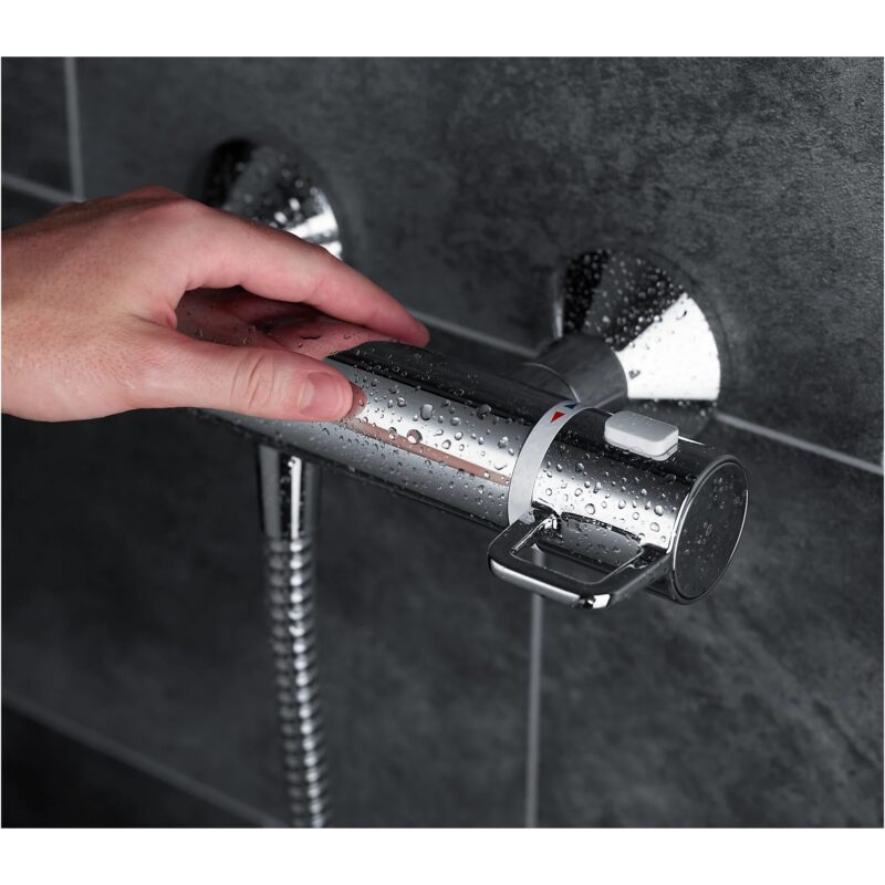 Mira Assist Exposed Bar Shower Mixer Valve Chrome
