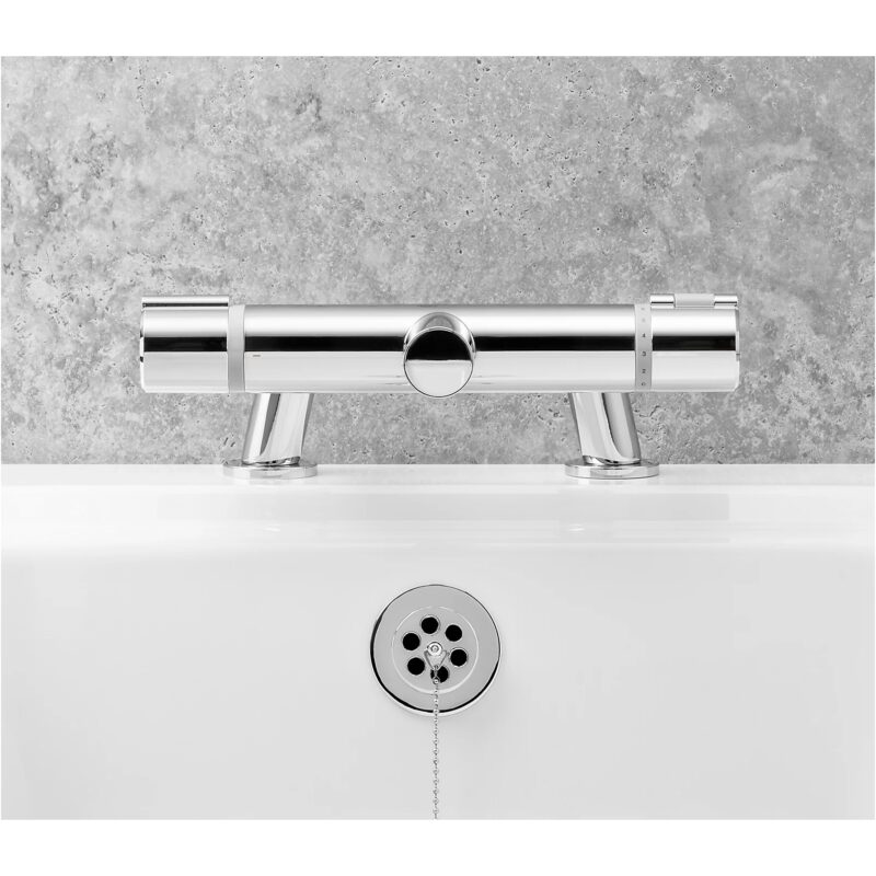 Mira React Bath Filler Tap Chrome