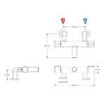 Mira React Bath Filler Tap Chrome