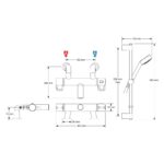 Mira Assist Plus Bath/Shower Mixer Tap Chrome