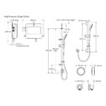 Mira Activate Single Rear-Fed High Pressure/Combi Digital Shower