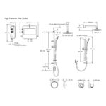 Mira Activate Dual Rear-Fed Digital Shower High Pressure/Combi