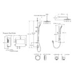 Mira Activate Dual Ceiling Fed Digital Shower Pumped
