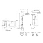Mira Activate Dual Rear-Fed Digital Shower Pumped