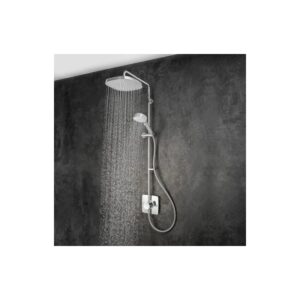 Mira Opero Dual Exposed Shower with Adjustable & Fixed Head Chrome