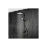 Mira Opero Dual Exposed Shower with Adjustable & Fixed Head Black