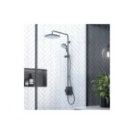 Mira Opero Dual Exposed Shower with Adjustable & Fixed Head Black