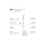 Mira Evoco Dual Bathfill Thermostatic Shower with Adjustable Head Chrome