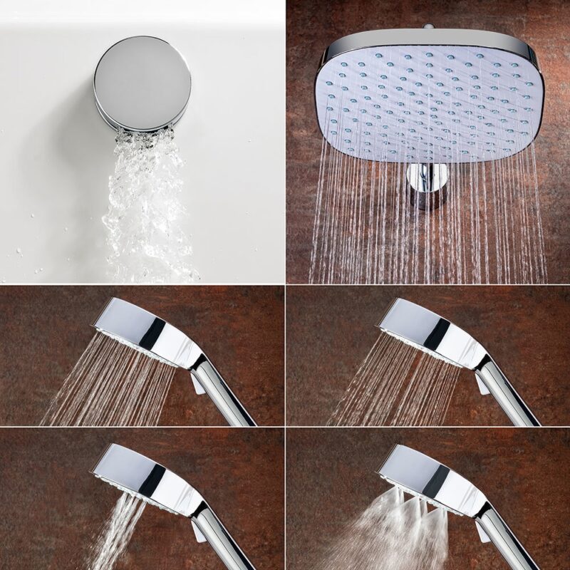 Mira Evoco Triple Outlet Thermostatic Mixer Shower with Bath Filler