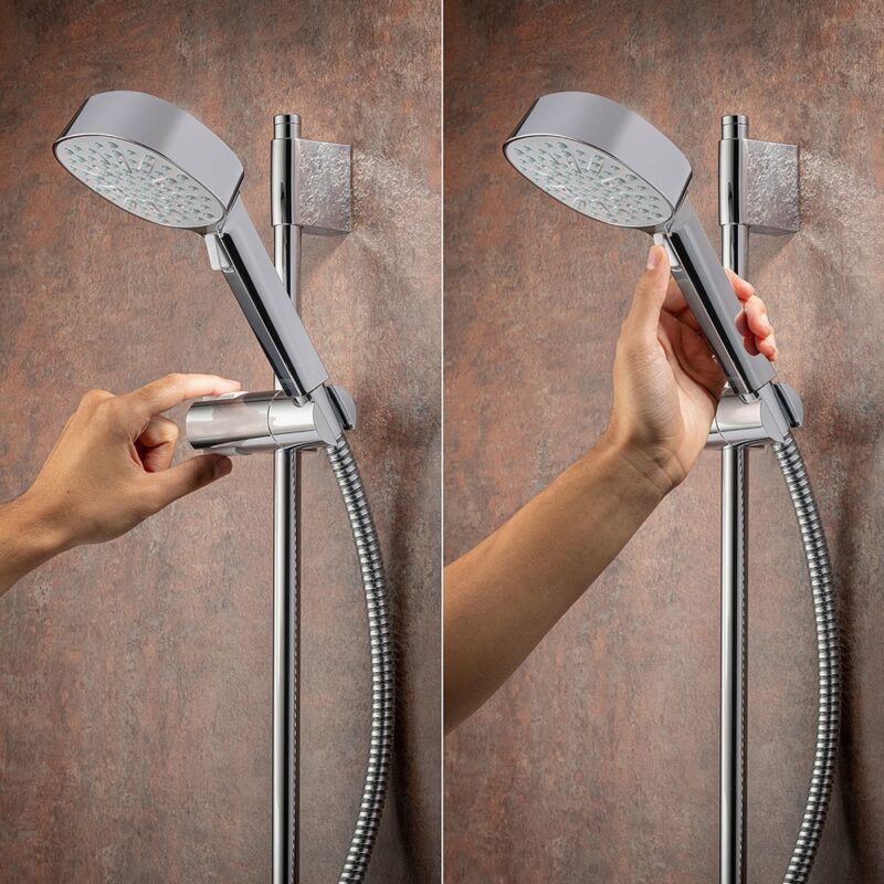 Mira Evoco Triple Outlet Thermostatic Mixer Shower with Bath Filler
