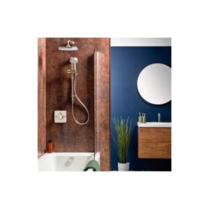 Mira Evoco Bath Filler & Dual Thermostatic Mixer Shower Brushed Nickel