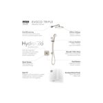 Mira Evoco Bath Filler & Dual Thermostatic Mixer Shower Brushed Nickel