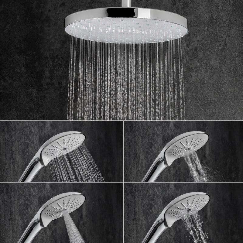 Mira Mode Dual Ceiling Fed Digital Shower High Pressure