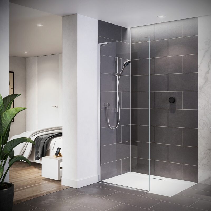 Mira Platinum Single Outlet Rear Fed Digital Shower Pumped