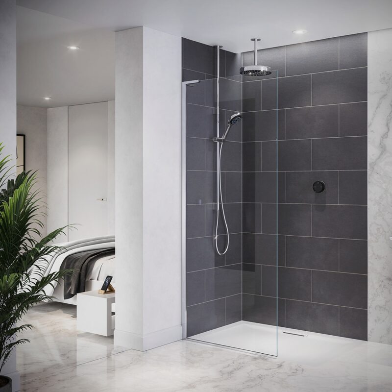 Mira Platinum Dual Outlet Ceiling Fed Digital Shower - High Pressure
