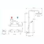 Mira Relate ERD Thermostatic Bar Mixer Shower Chrome