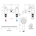 Mira React Bath/Shower Mixer Tap Chrome
