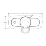 Mira Select Exposed Shower Mixer Valve Only Chrome/White