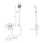 Mira Select Exposed Mixer Shower Chrome/White