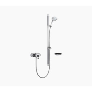 Mira Select Flex Exposed Mixer Shower Chrome/White