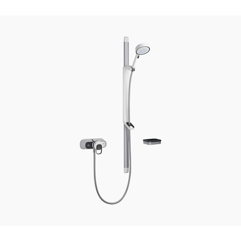 Mira Select Flex Exposed Mixer Shower Chrome/White