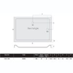 MX Elements 1200 x 800mm Rectangular Anti Slip Shower Tray