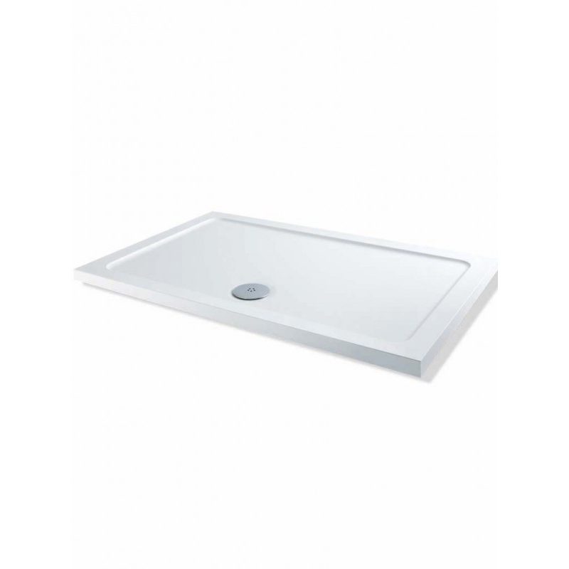 MX Elements Low Profile 800 x 700mm Shower Tray & 90mm Waste